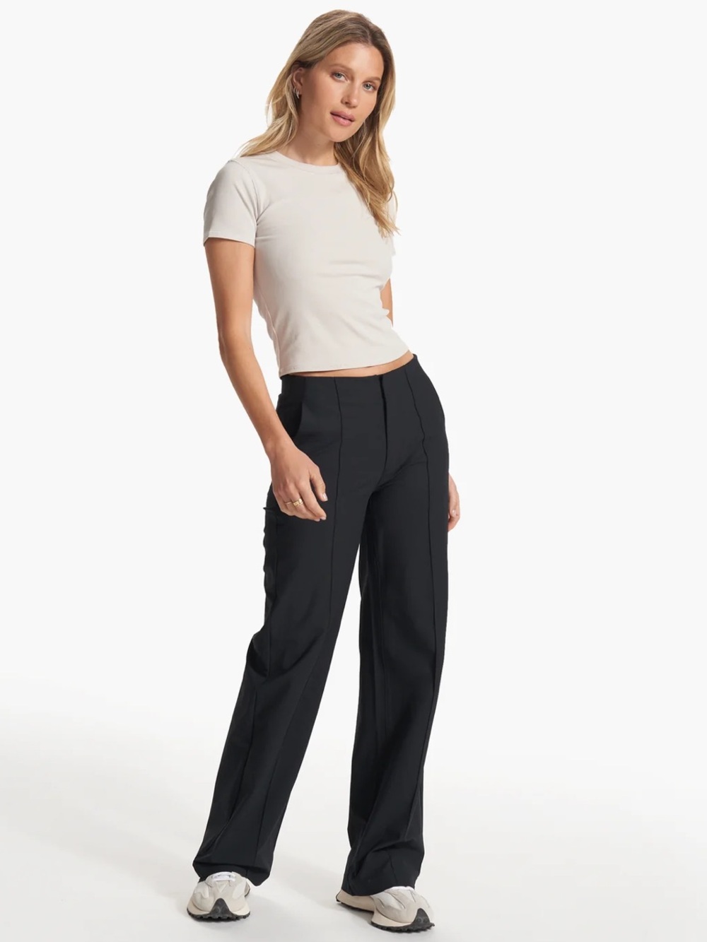 Vuori Women's Charcoal Grey Wide-Leg Pants